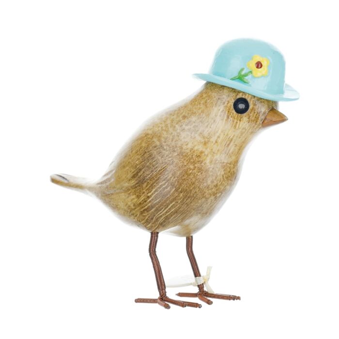 DCUK Garden Birds with Floral Hat - Blue